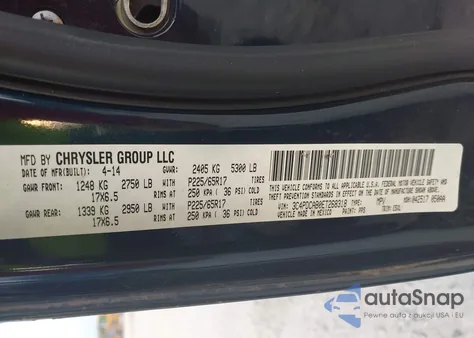 2014 Dodge Journey American Value Pkg from USA, damaged, VIN 3C4PDCAB0ET268318